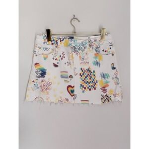 American Eagle Outfitters Pride Collection Print Mini Skirt Women Size 10 NWT